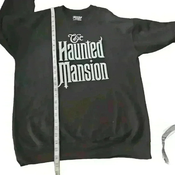 Funko Mens Black And White Disney The Haunted Mansion Title Crewneck S - Picture 7 of 7